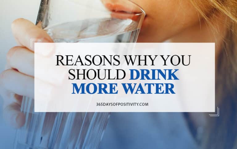 reasons why you should drink more water