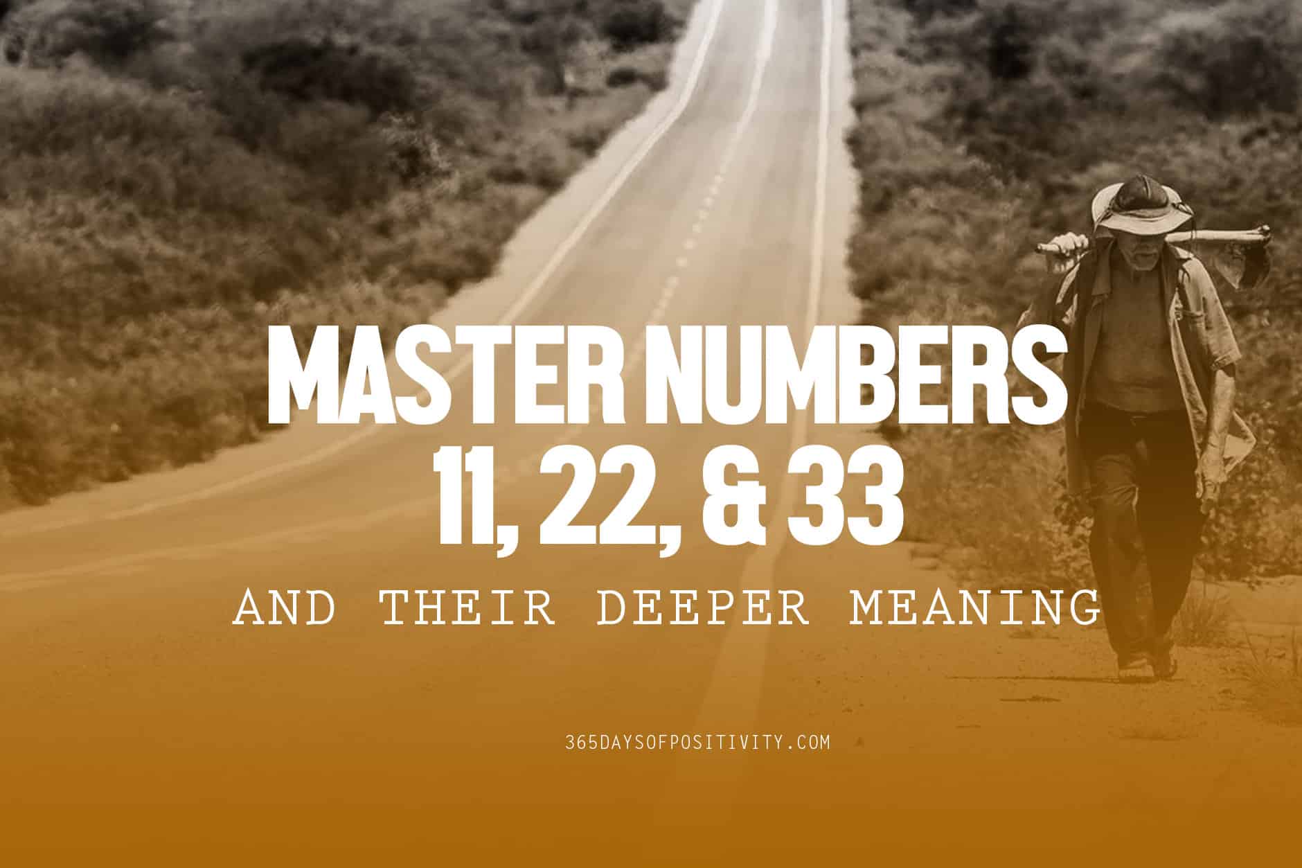 master numbers 11 22 33
