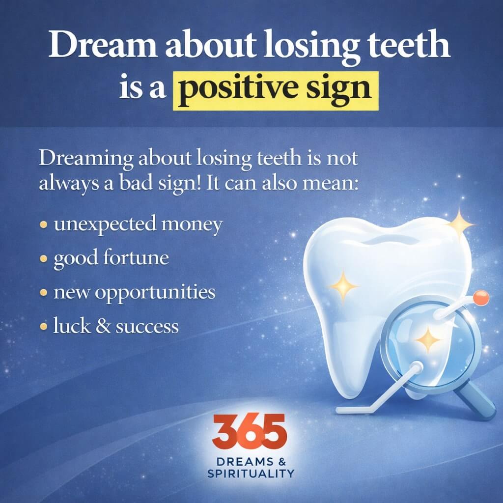 teeth falling out dream good luck
