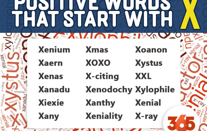 positive words that start with x