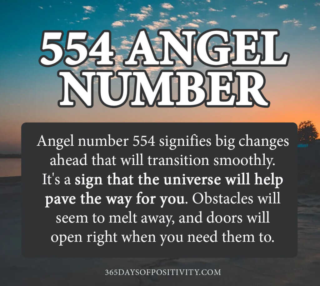 554 número de ángel