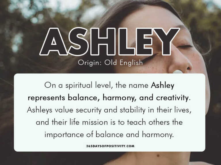 spiritual meaning of the name ashley