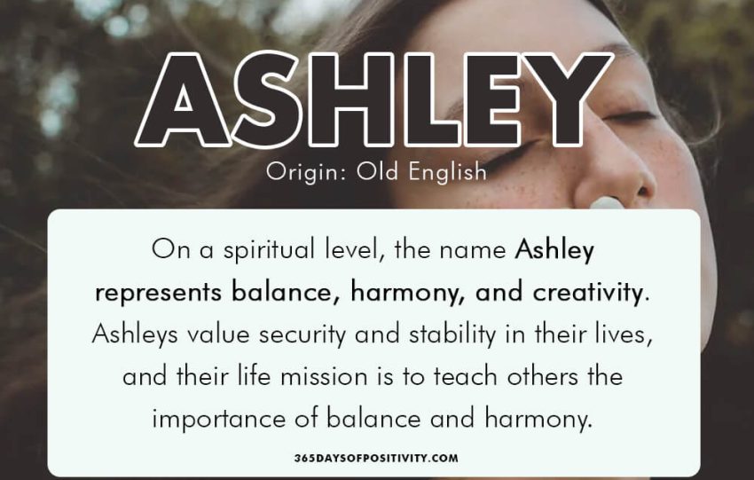 spiritual meaning of the name ashley