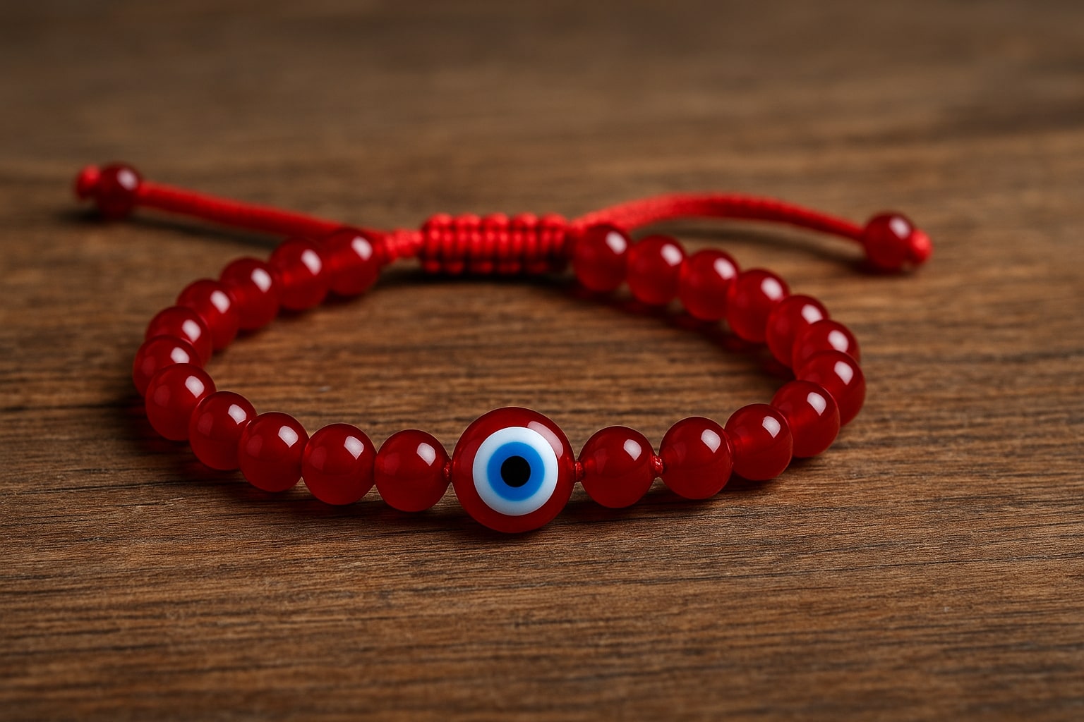 red evil eye bracelet